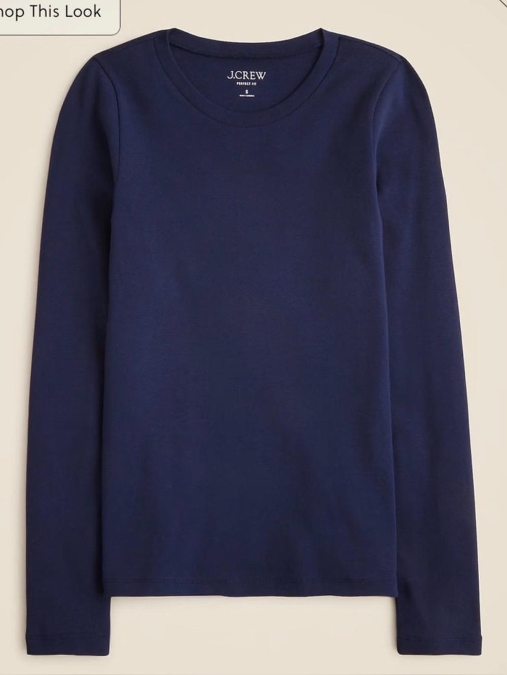 LAST DAY J Crew Perfect Fit Long Sleeve Tee